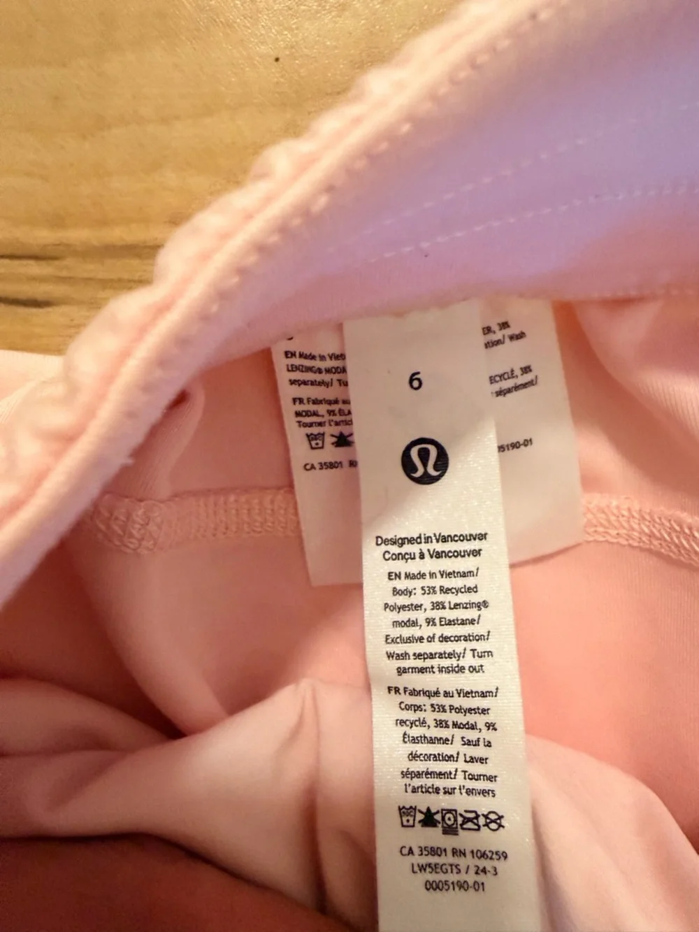 lululemon athletica Light Pink Lounge Pants with Logo Tag - Picture 5 of 7